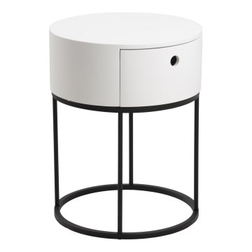 Sängbord COLUM vit